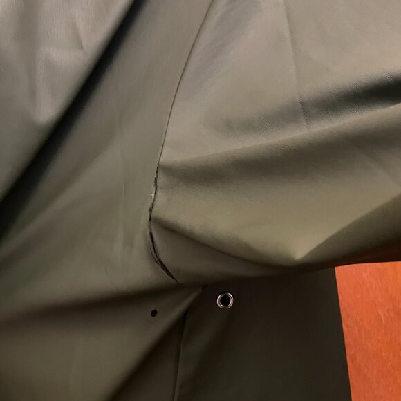 Rains Long Jacket in Green Unisex Size L/XL - Picture 8 of 13